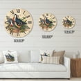 thumbnail image 4 of Designart 'Ancient Birds In The Wild IV' Traditional Wood Wall Clock, 4 of 5