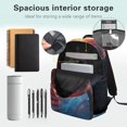 thumbnail image 5 of Aplkyhs Fire Rugby School Backpack for Students 6-18 Ergonomic Padded Shoulder Straps Large Capacity Bookbag for Elementary Middle High School Boys Girls Daily Use, 5 of 7