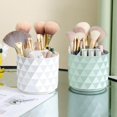 thumbnail image 4 of Makeup Brush Organiser, 12× 12× 14cm Makeup Brush Holder with 5 Compartments Make up Organiser for Lipstick, Eyeliner, Pen(Green), 4 of 4