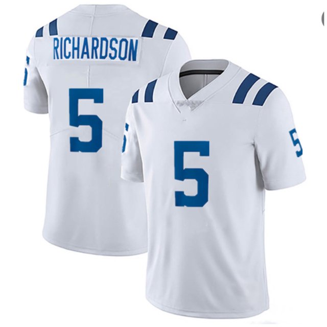 Colts Embroidered Football Jersey 2# 53#Leonard 18#Manning Replica Player Name Jersey