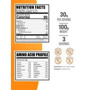 BulkSupplements Soy Protein Isolate Powder - Vegan Protein Powder, Unflavored, 100g (3.5 oz)