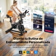 thumbnail image 4 of MERACH Bicicleta Spinning Estática para Casa con App Gratuita, Spinning Bike Silenciosa con Transmisión por Correa, Volante de 35 lb y Asiento Cómodo, Soporta hasta 300 lb, 4 of 9