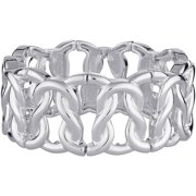 Silverplated Stretch Knot Bracelet