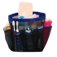 thumbnail image 2 of Carrito de ducha de malla, 8 bolsillos, bolsa de aseo colgante de secado rápido para accesorios organizadores de ducha de baño (azul), 2 of 5