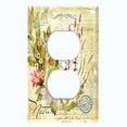 thumbnail image 2 of Metal Light Switch Plate Cover Floral Nature Postcard Newspaper Damask FLW088, 2 of 13