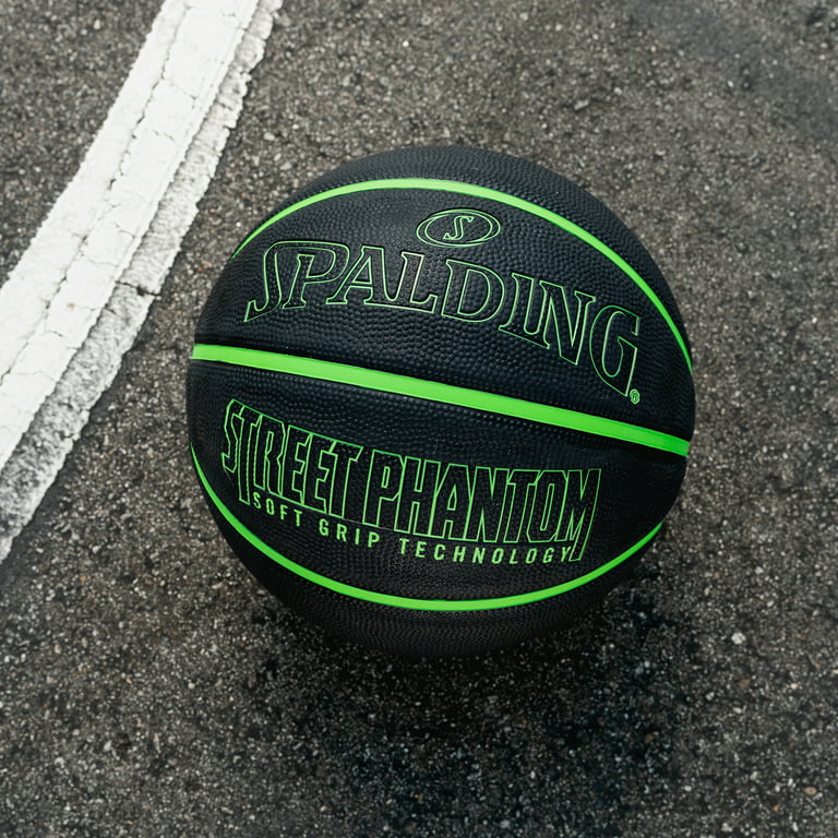 Spalding Street Phantom 29.5 Outdoor Basketball - Neon Green/Black