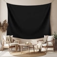 thumbnail image 2 of Black Tapestry for Bedroom Wall Hanging Tapestry, Solid Color Farmhouse Black Ceiling Backdrop Tapestries Poster Blanket Wall Decor for Teens Room Living Room Dorm 55" x 73", 2 of 8