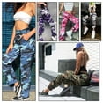 thumbnail image 5 of Omthaka Women's Cotton Cargo Pants with 8 Pocket,Camo N Size 14, 5 of 5