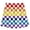 czb# Red227, variant on CUZIBR Boys Shorts Rainbow Color Checkerboard Print Athletic Beach Casual Elastic Waist Loose Lightweight Sport Short Pants For Boys Summer Fashionable Holiday Daily Wear,Dark Purple,3-4 Years