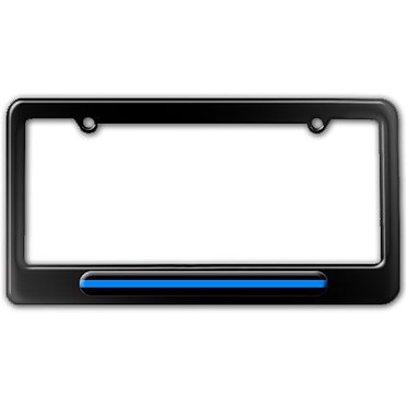 Thin Blue Line 1 One Asterisk, Police License Plate Tag Frame, Multiple ...