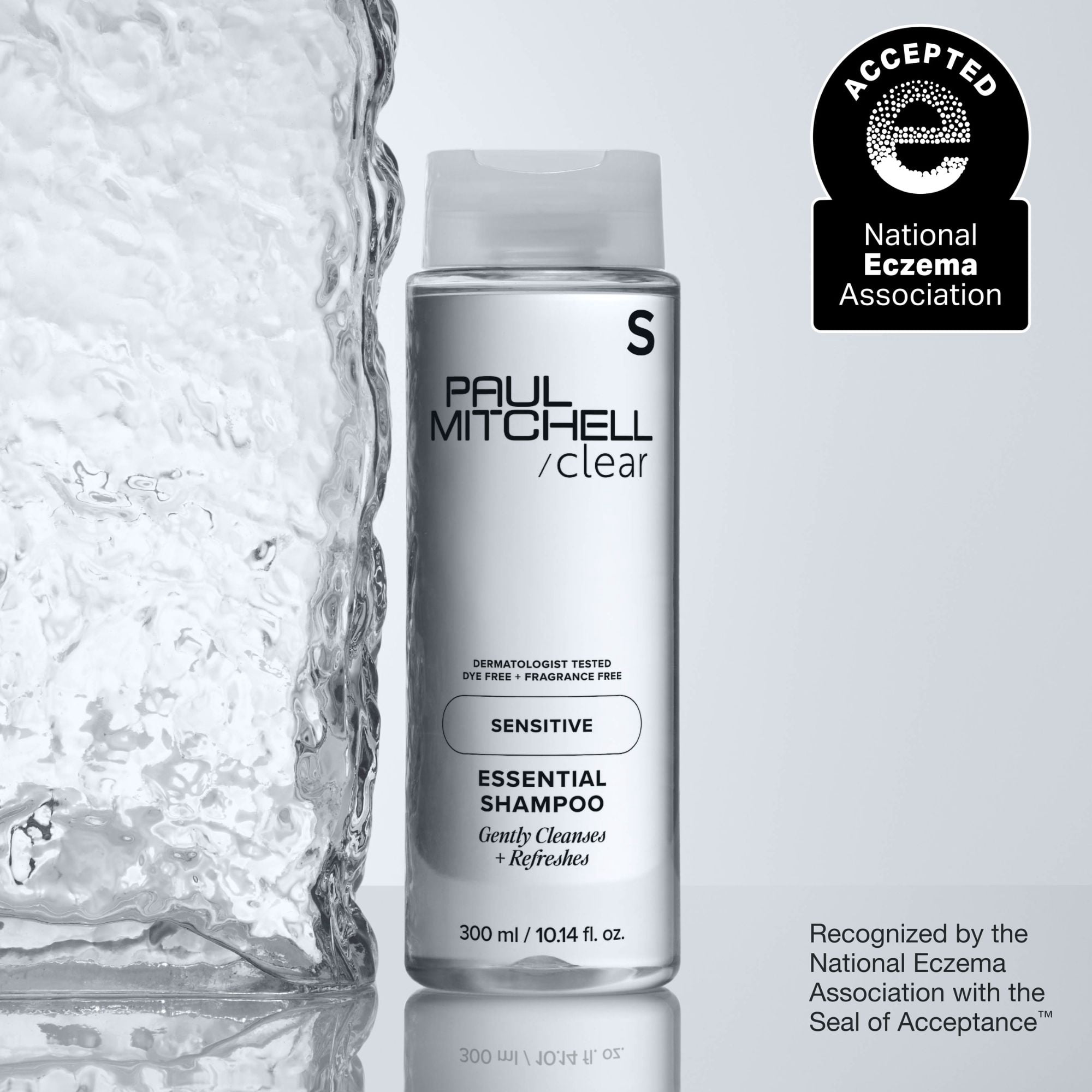 Paul Mitchell Clear Essential Shampoo, Fragrance Free, Dermatologist-Tested For Sensitive Scalp + Skin, 10.14 fl. oz.