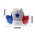 thumbnail image 3 of Illuminated Independence Day Hat 15.75x11.81in | Red/White/Blue Sequins Party Decor | Lightweight Adjustable Holiday Performance Props (0.20lb)​, 3 of 7