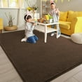 thumbnail image 5 of Noahas Soft Low Pile Rug Modern Area Rugs for Bedroom Living Room,Suitable for Boys Girls Teenagers and Adults with Super Soft Touch , Brown , 7' x 10', 5 of 8