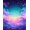Purple Pink Turquoise, Pattern 8, variant on ODIKA Pink Mermaid Kawaii Galaxy Tie Dye Shaped Floormat Stain Resistant Low Profile for Dorm Room, Small Living Apartment