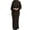 Army Green, variant on Womens Solid Color Full - Length Abaya Dress, Long Sleeve, Modest Style, Year - Round Casual & Religious Wear, Loose Fit
