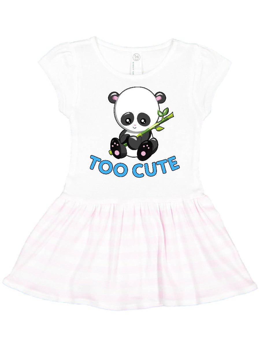 Too Cute Baby Panda With Bamboo Toddler Dress Walmart Com Walmart Com