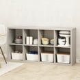 thumbnail image 6 of Furinno Hermite 8-Cube Open Shelves Kitchen Storage, Kitchen Island, Bakers Rack, Buffet Sideboard, Light Grey, 6 of 6