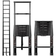thumbnail image 3 of SogesPower 16.4 FT Telescopic Ladder,Folding,Multi Purpose Home Or RV Telescoping Ladder,Portable,Folding,Aluminum Extension Ladder with Non-Slip Feet,Black, 3 of 7
