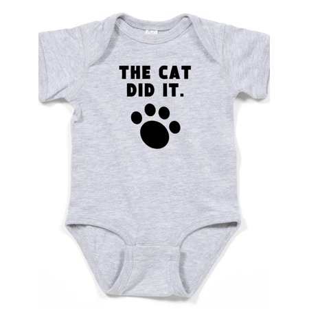 

CafePress - The Cat Did It - Cute Infant Bodysuit Baby Romper