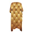 thumbnail image 2 of HELLHERO Casual Long Kimono Swimsuit Cover Up for Beach Polyester Lightweight Bathing Suit Cover Up Gold Tufted, 2 of 6