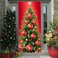 thumbnail image 5 of Cheapark 78x35IN Christmas Door Cover Swag - Hanging Banner Backdrop with Winter Charm, Perfect for Wall & Door Decor, Holiday & Winter Home Accents, 5 of 6