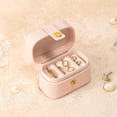 thumbnail image 1 of Mini caja para anillos europea y americana, caja portátil para guardar pendientes y joyas, caja de cuero para guardar anillos y pendientes, caja para guardar joyas, 1 of 6
