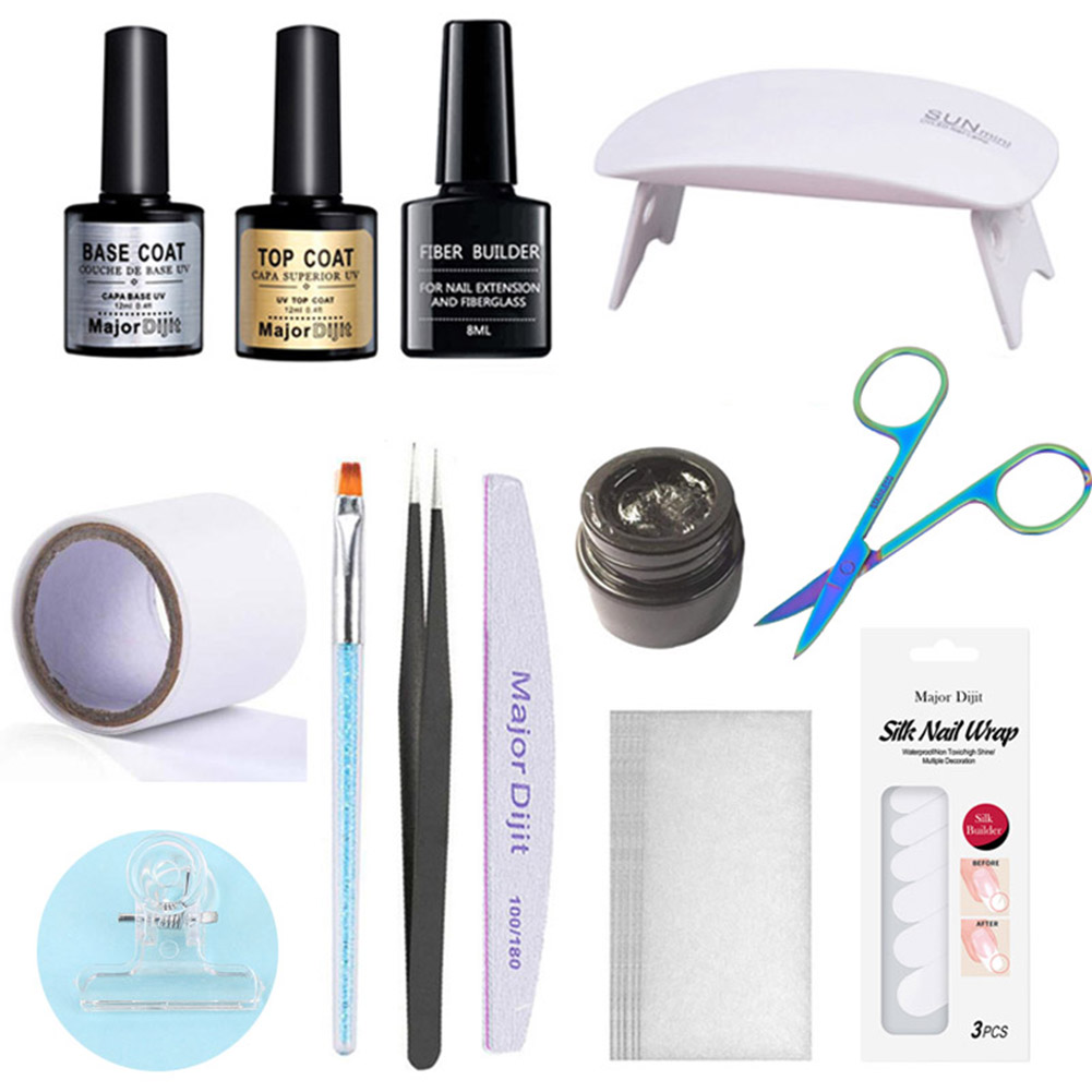 Famure Manicure suitNail Extension Repair Fiber Glue Fiberglass Gel