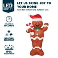 thumbnail image 3 of Joyfy 5 ft Christmas Inflatables Gingerbread Outdoor Decorations,Gingerbread Man Blow Ups with Built-in LEDs for Holiday Party Garden Lawn Yard Decor, 3 of 8