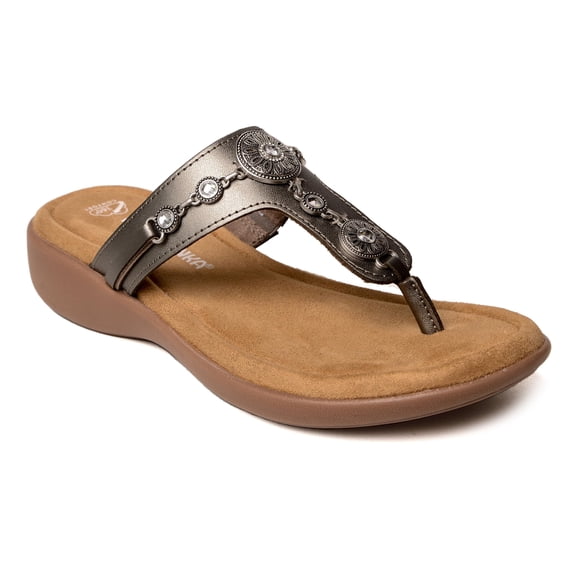 Minnetonka Women's Brecca, Pewter, Size 9