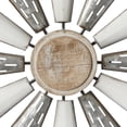thumbnail image 6 of DecMode White Metal Windmill Wall Decor with Galvanized Metal Accents, 6 of 14