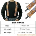 thumbnail image 4 of MELOTOUGH Men Suspenders Fully Elastic 2 Inch Wide Suspender for Men Heavy Duty X Back Work Suspender for Jeans, 4 of 8