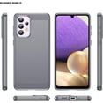 thumbnail image 2 of Samsung A33 5G case,Galaxy A33 5G case,with HD Screen Protector, Fashion Shock-Absorption Flexible TPU Bumper Soft Rubber Protective Case Cove for Samsung Galaxy A33 5G (Gray Brushed TPU), 2 of 16