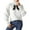 White, variant on Womens High Neck Sweaters with Bowknot Ribbed Turtleneck Pullover Knit Pullover Long Sleeve Casual Winter Tops (XL, Red)
