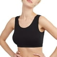 thumbnail image 2 of Hanes Bralette 3-Pack Women's Bra Cotton Scoopneck Crop Sports Low Impact HFA002, 2 of 6