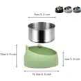 thumbnail image 5 of Stainless steel cat food bowl - Cat water bowl - Multifunctional food, 5 of 5