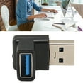 thumbnail image 3 of Adaptador USB Macho A USB Hembra, Adaptador USB Macho A Hembra Carga De Transmisión Pequeño Portátil 10 Gbps Ángulo Recto USB3.1 90 Grados Para Cargador USB A, 3 of 7