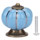 thumbnail image 1 of Daboolka Pomos de calabaza de cerámica estilo europeo tirador para muebles de cajón de gabinete de habitación (azul), 1 of 8