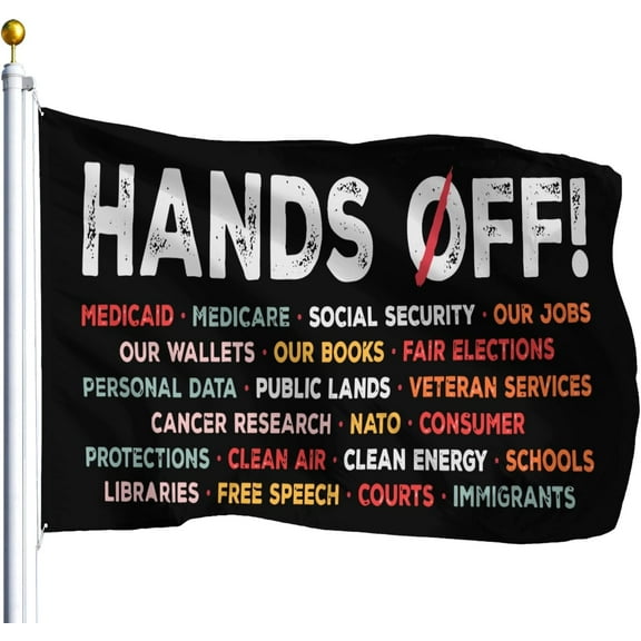 Hands Offs Protests Comfort Flags For Living Room