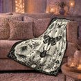 thumbnail image 6 of Detailed Moth Beetle Entomology Illustration Vintage Scientific, Mystical Gothic Scene, Warm Flannel Blanket for Office and Dorm, Art Lovers Graduation Gift, Gothic Home Decor, 6 of 9