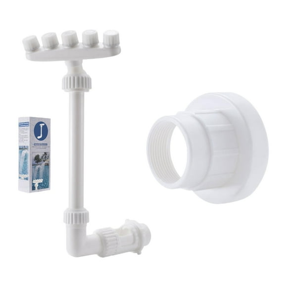Almencla Swimming Pool Waterfall Spray Backyard SPA Replacement 360 Rotating Three Layer Adapter
