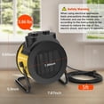 thumbnail image 4 of Calefactor eléctrico portátil PTC Elevoke de 1500 W, amarillo, 4 of 6