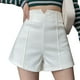 thumbnail image 3 of Pantalones cortos de pierna ancha para niñas Una línea de pantalones cortos de traje de elasticidad de espesor moderado Pantalones cortos sueltos para oficina de viajes, 3 of 8