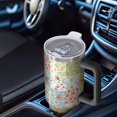 thumbnail image 6 of 40oz Pioneer Flower Floral Print Pattern Insulated Tumbler with Handle, BPA-Free Leak Proof Lid and Straws, Double Wall Vacuum, Hot 12h/Cold 34h, 6 of 6