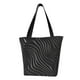 thumbnail image 1 of Fotbe Abstract Black And White Waves Bolsa de Playa con Estampado, Bolsa de Hombro, Bolsa de Mano Espaciosa, Bolsa de Viaje Ligera, Bolsa de Compras Versátil, 1 of 6