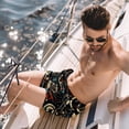 thumbnail image 2 of luoweisi Men's Beach Shorts Quick Dry Swim Trunks with Mesh Lining Motorcycle L, 2 of 5