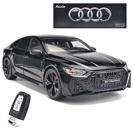 Anmyjuly 1:18 Audi RS7 Diecast Alloy Car Model - Realistic Simulation Key, Working Lights, Adjustable Seats, Removable Wheels ,Suitable for 14+ gifts