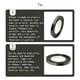 thumbnail image 2 of Yuarrent Cintas con purpurina para envolver regalos multiusos, piezas para manualidades, suministros para manualidades, accesorios de boda, decoración Kits de decoración para fiestas negro Yuarrent HA060888-06B, 2 of 6