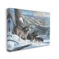 thumbnail image 3 of Stupell Industries Wolves in Snowy Mountain Landscape Animals & Insects Painting Gallery Wrapped Canvas Print Wall Art, 48 x 36, 3 of 7