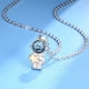 thumbnail image 4 of Collar brillar par de astronautas Aleación espacial Lunar, 4 of 5