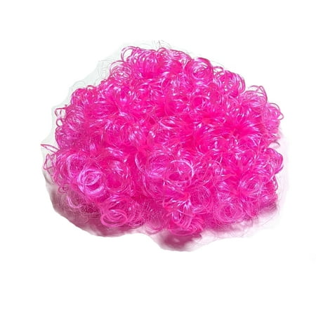 Pink Curly Doll Clown Hair for Doll Making, Wig Miniature Making Supplies, Gift for Doll Maker, 2 Oz